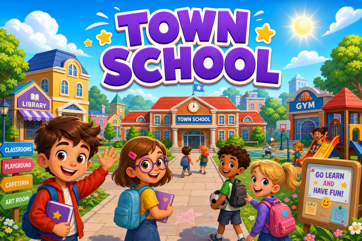 Town School — Unity Arcade game